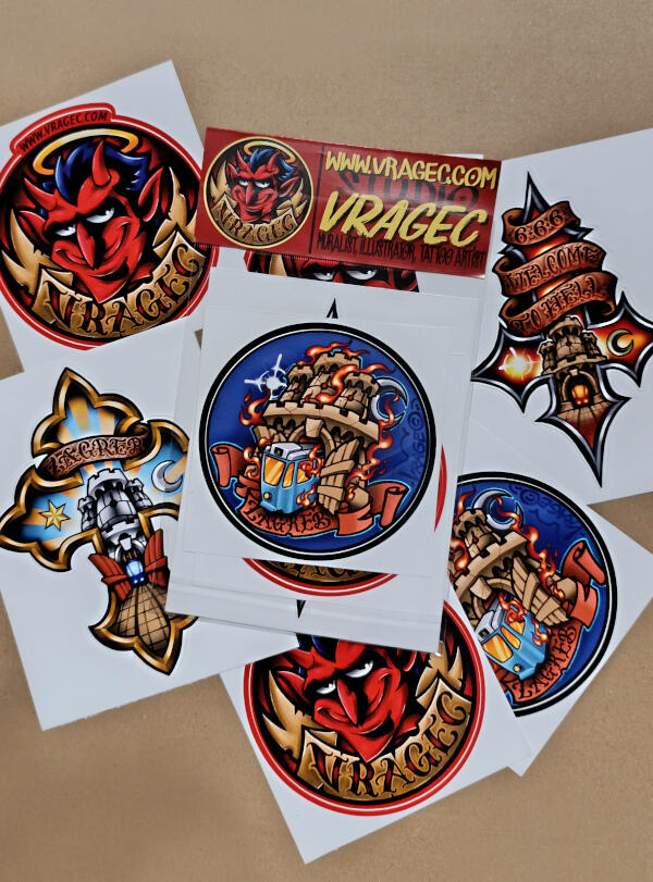 Vragec starter pack (4 stickers), 8,00€