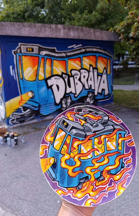 Tram 6, Ø24cm,90,00€ (SOLD!)