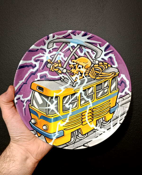 Sarajevo tram,Ø24cm (SOLD!)