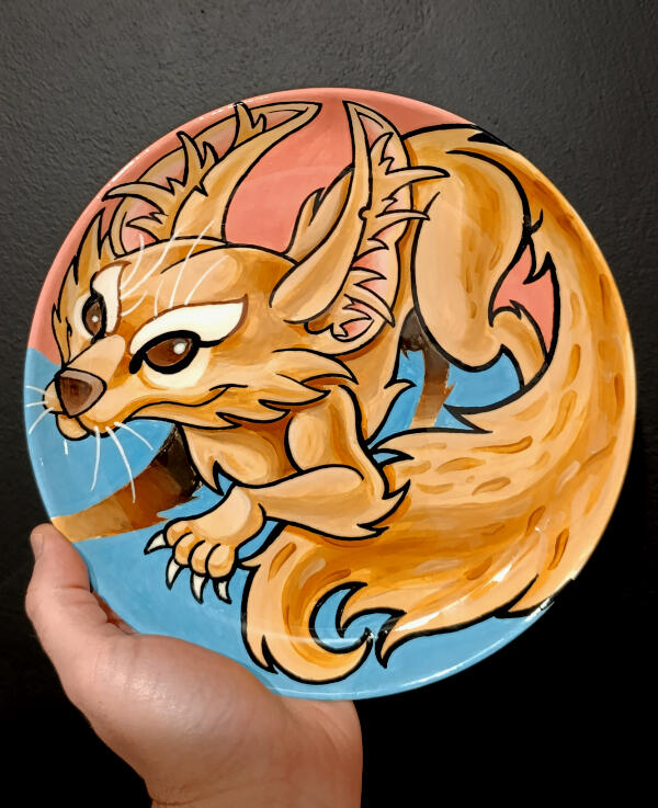 Fennec Fox, Ø24cm (SOLD!)