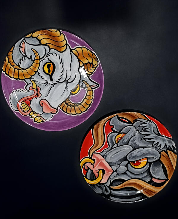 Aries&Taurus,Ø24cm (SOLD!)